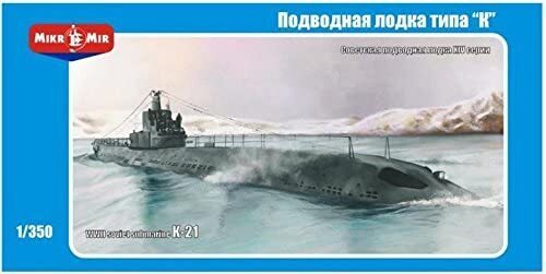 MM350-003 Micromir 1/350 Russian submarine type "K" Plastic Model Kit Micromir