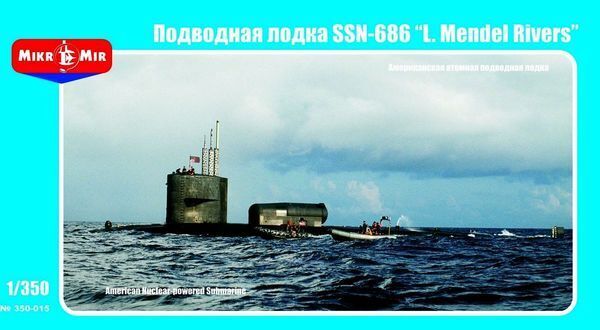 MM350-015 Micromir 1/350 L.Mendel Rivers US nuclear submar Plastic Model Kit Micromir