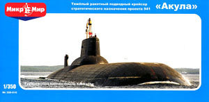 MM350-016 Micromir 1/350 Akula - Typhoon ballistic missile submarine Plastic Model Kit Micromir