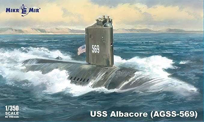 MM350-036 Micromir 1/350 Albacore Plastic Model Kit Micromir