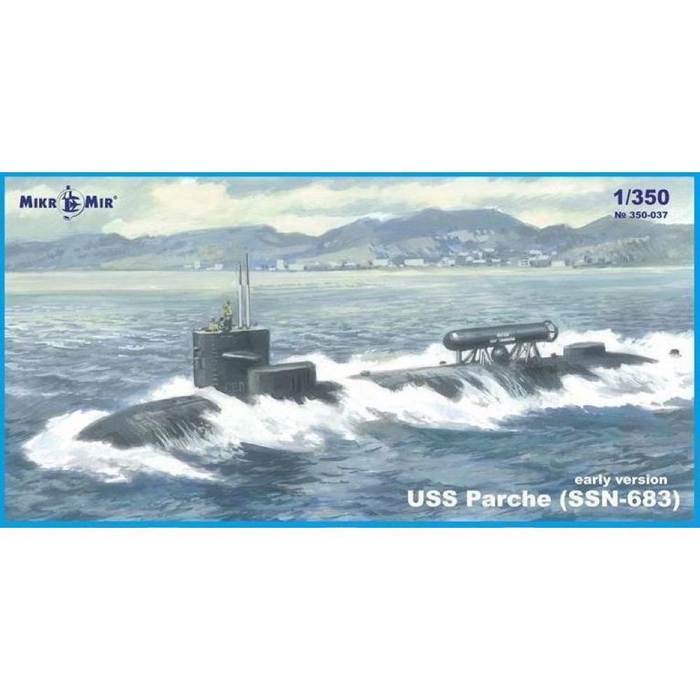 MM350-037 Micromir 1/350 Submarine USS Parche Plastic Model Kit Micromir