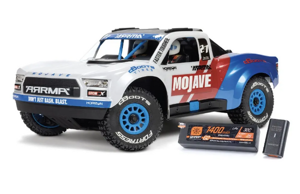 Arrma Mojave Grom 223S Brushless 1/18 4x4 Desert Truck RTR, White, ARA2304ST2