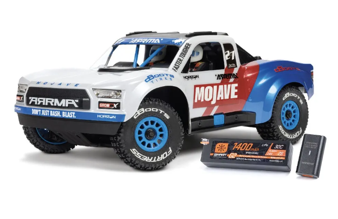 Arrma Mojave Grom 223S Brushless 1/18 4x4 Desert Truck RTR, White, ARA2304ST2