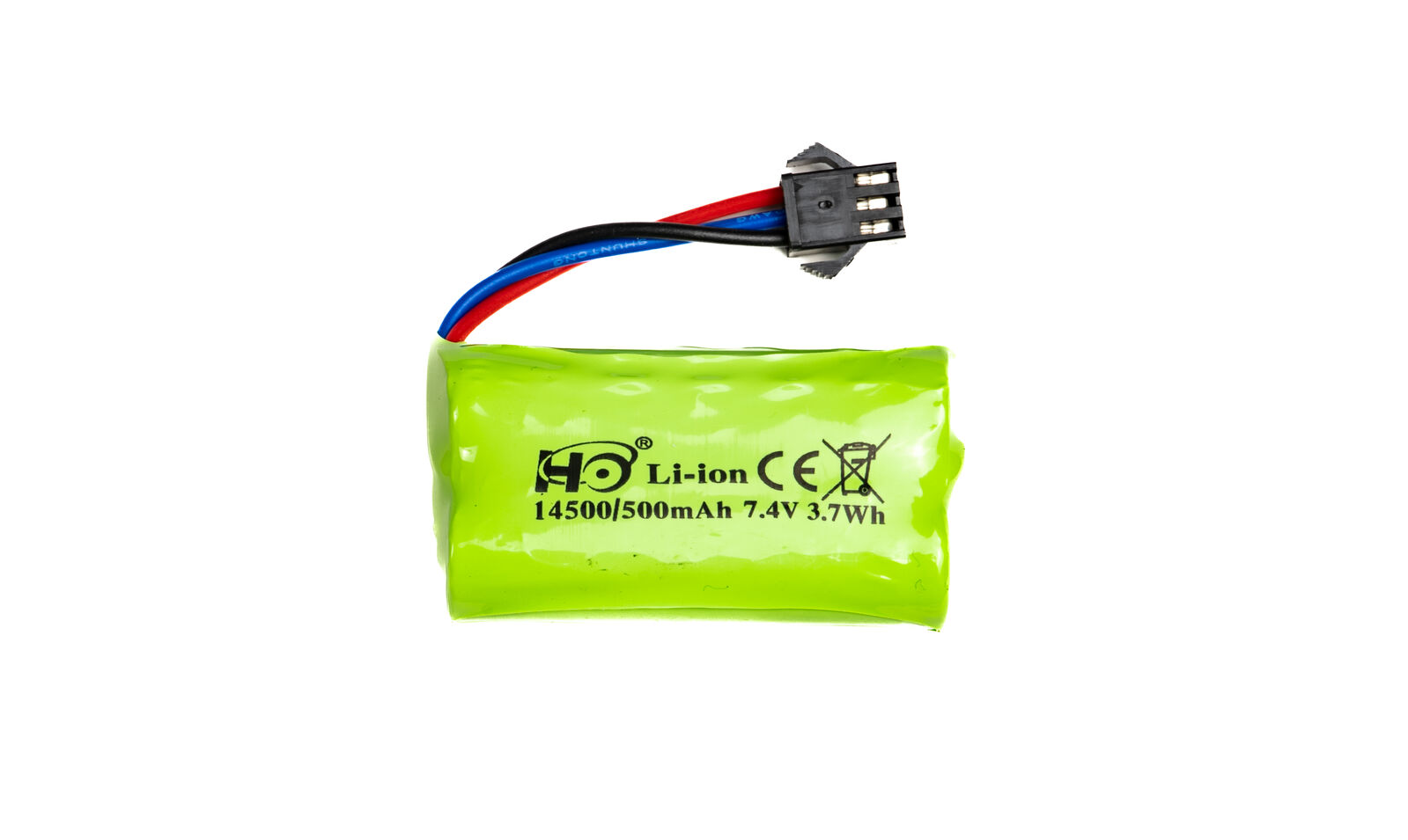 MN Model 7.4V 500mAh Li-ion Battery MN-2S-500