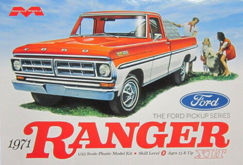 MO1208 Moebius 1/25 1971 Ford Ranger Pickup Plastic Model Kit [1208] Moebius