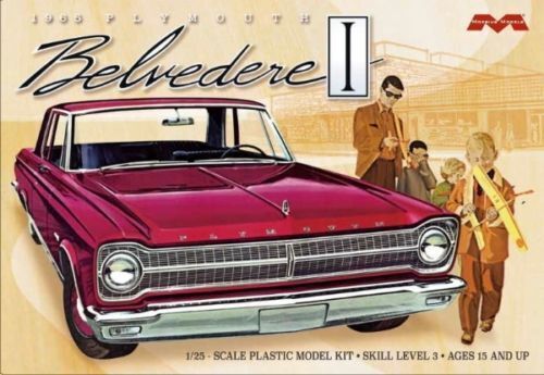 MO1218 Moebius 1/25 1965 Plymouth Belvedere Plastic Model Kit Moebius