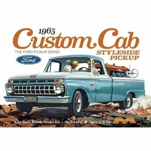 MO1234 Moebius 1/25 1965 Ford F-150 Custom Cab Pickup Plastic Model Kit [1234] Moebius