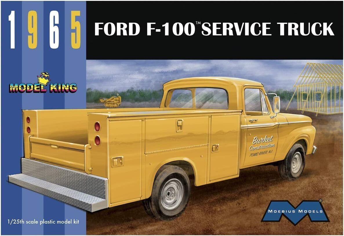 MO1235 Moebius 1/25 1965 Ford F-150 Pickup Plastic Model Kit [1235] Moebius