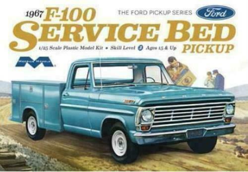 MO1239 Moebius 1/25 1967 Ford F100 Service Bed Truck Plastic Model Kit Moebius