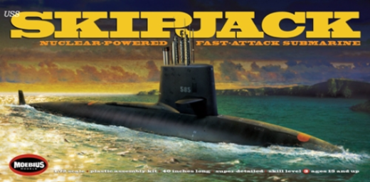 MO1400 Moebius 1/72 USS Skipjack Plastic Model Kit [1400] Moebius