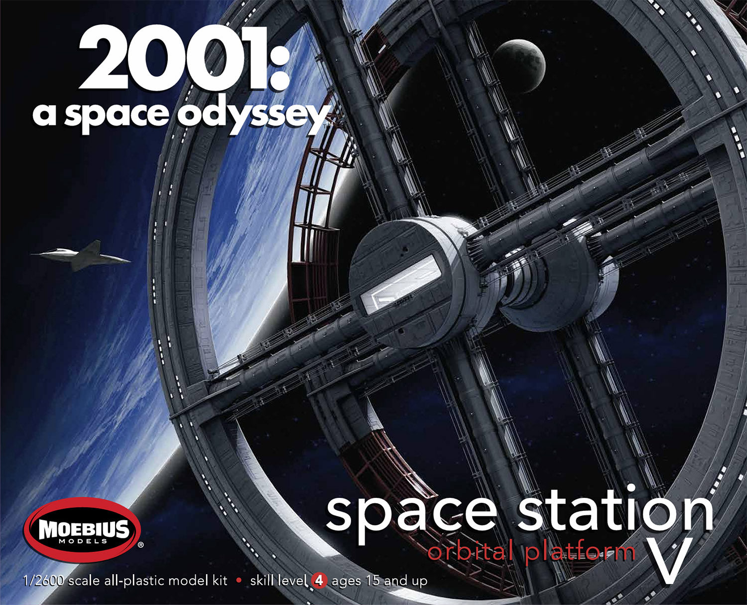 Moebius 1/8 2001: A Space Odyssey: Space Station V Plastic Model Kit [2001-6]