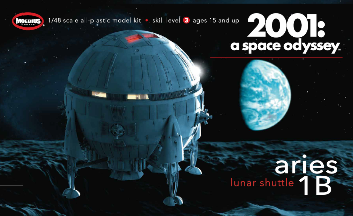 MO2001-7 Moebius 1/48 2001: A Space Odyssey: Aries 1B Plastic Model Kit [2001-7] Moebius