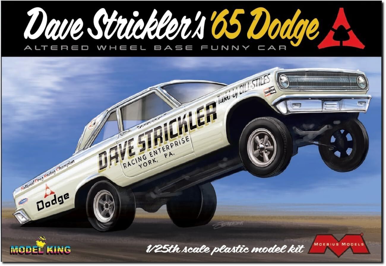 Moebius 1/25 1965 Dodge AWB Funny Car Strickler Plastic Model Kit