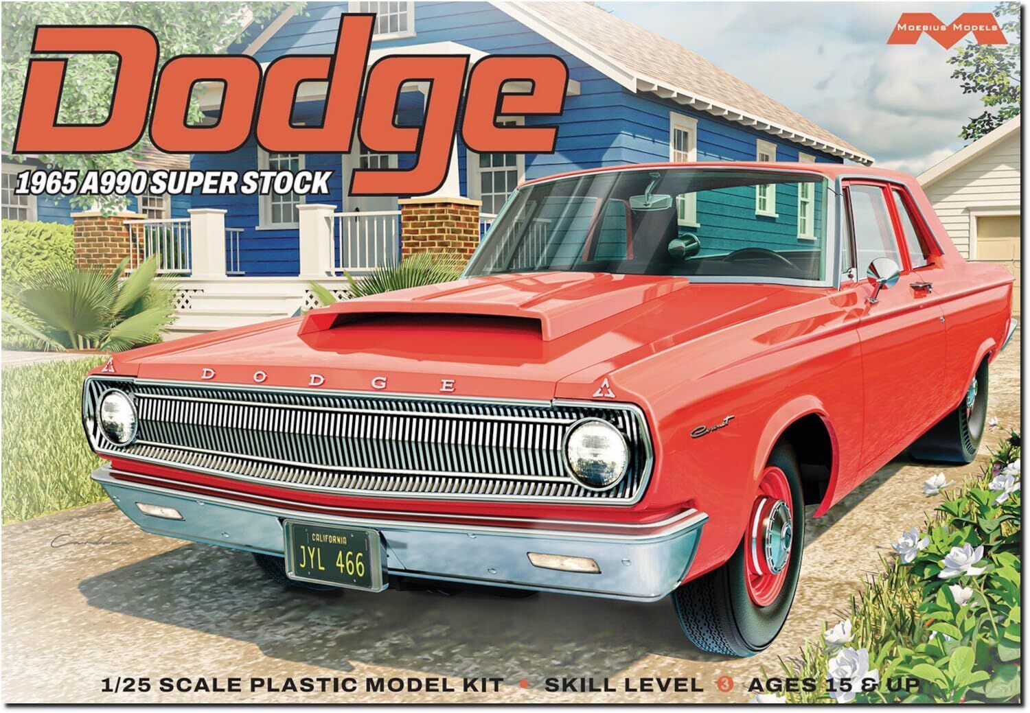 Moebius 1/25 1965 Dodge A990 Super Stock Plastic Model Kit