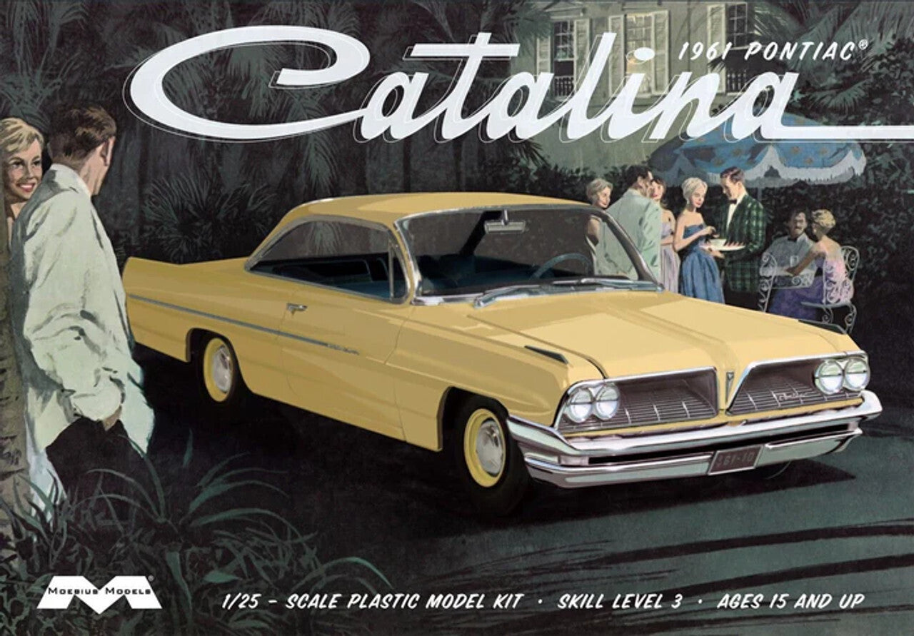MO2850 Moebius 1/25 1961 Pontiac Catalina Plastic Model Kit Moebius