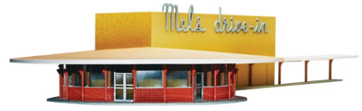 Moebius Mel's Drive In Finished Plastic Model Kit