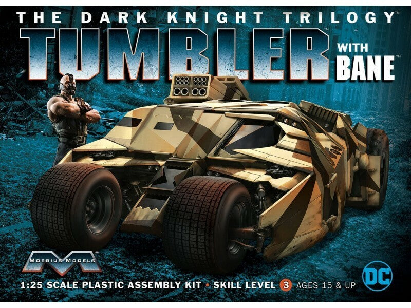 MO967 Moebius 1/25 Batman: Dark Knight Armored Tumbler w/ Bane Plastic Model Kit [967] Moebius