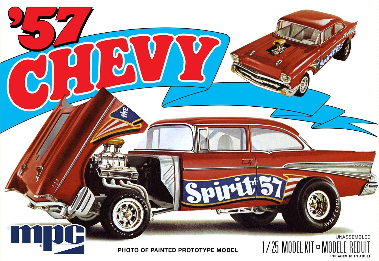 MPC904 MPC 1/25 1957 Chevy Flip Nose "Spirit of 57" Plastic Model Kit MPC