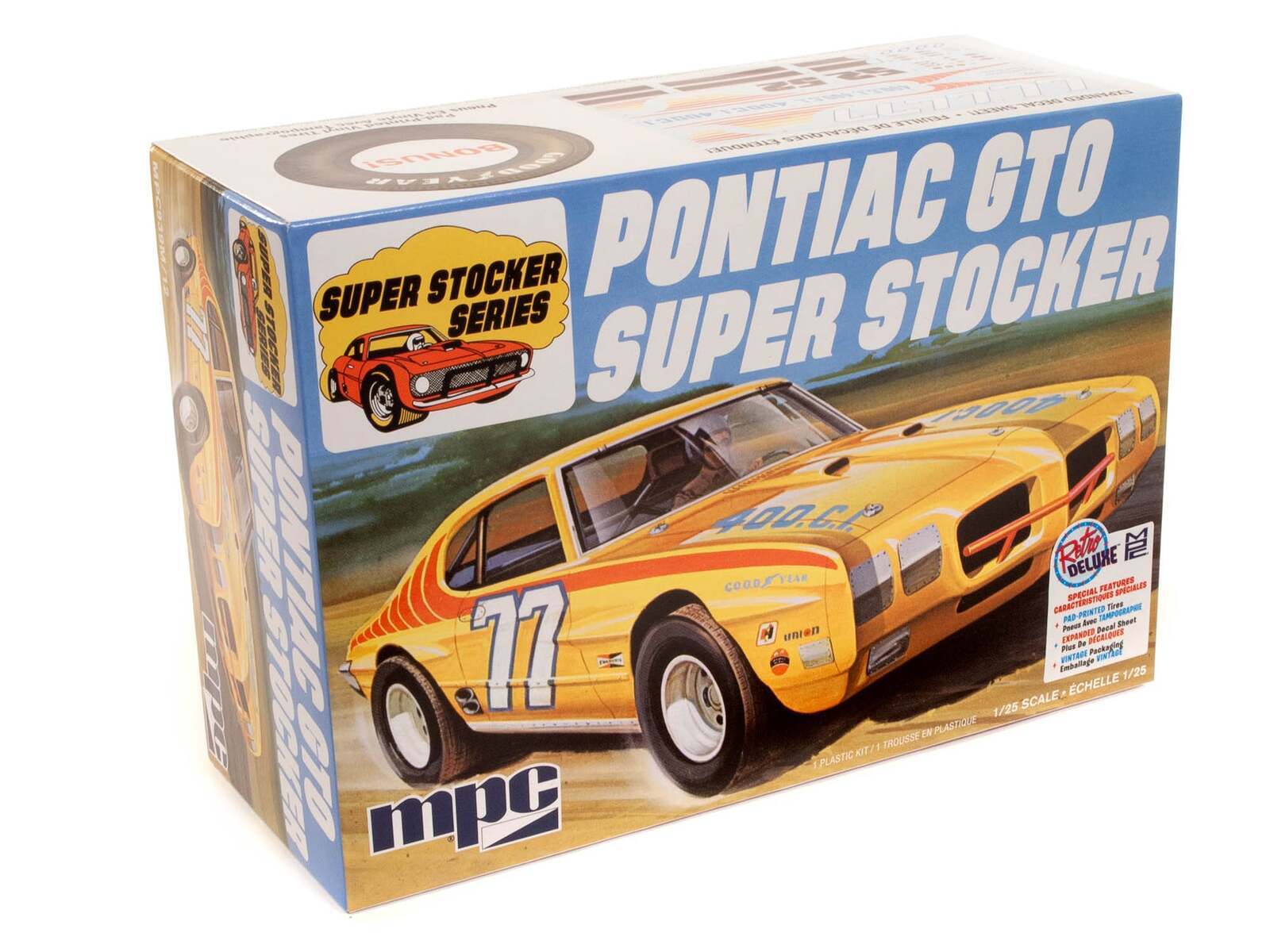 MPC939M MPC 1/25 1970 Pontiac GTO Super Stocker 2T Plastic Model Kit MPC