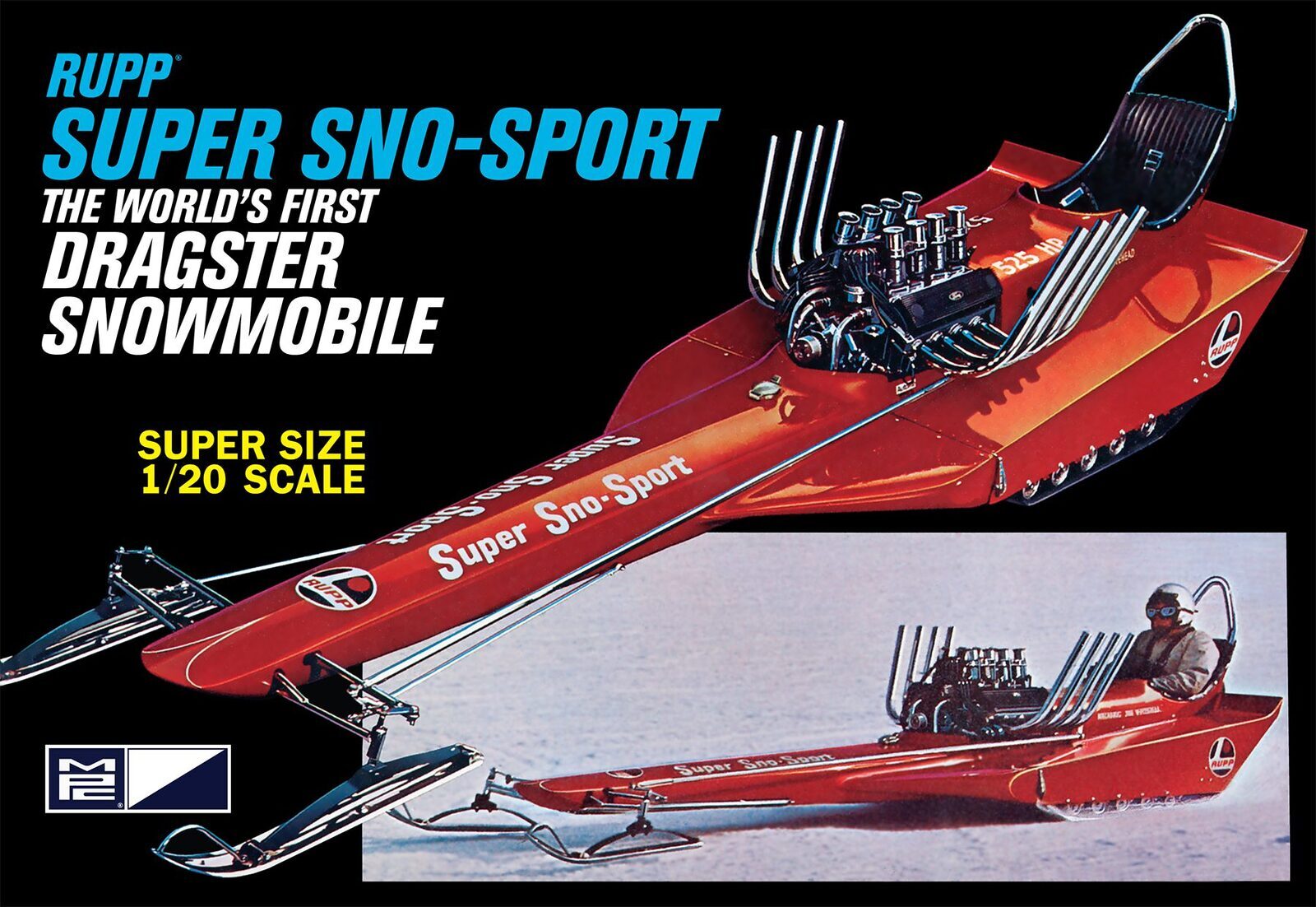 MPC961 MPC 1/20 Rupp Super Sno-Sport Snow Dragster Plastic Model Kit MPC