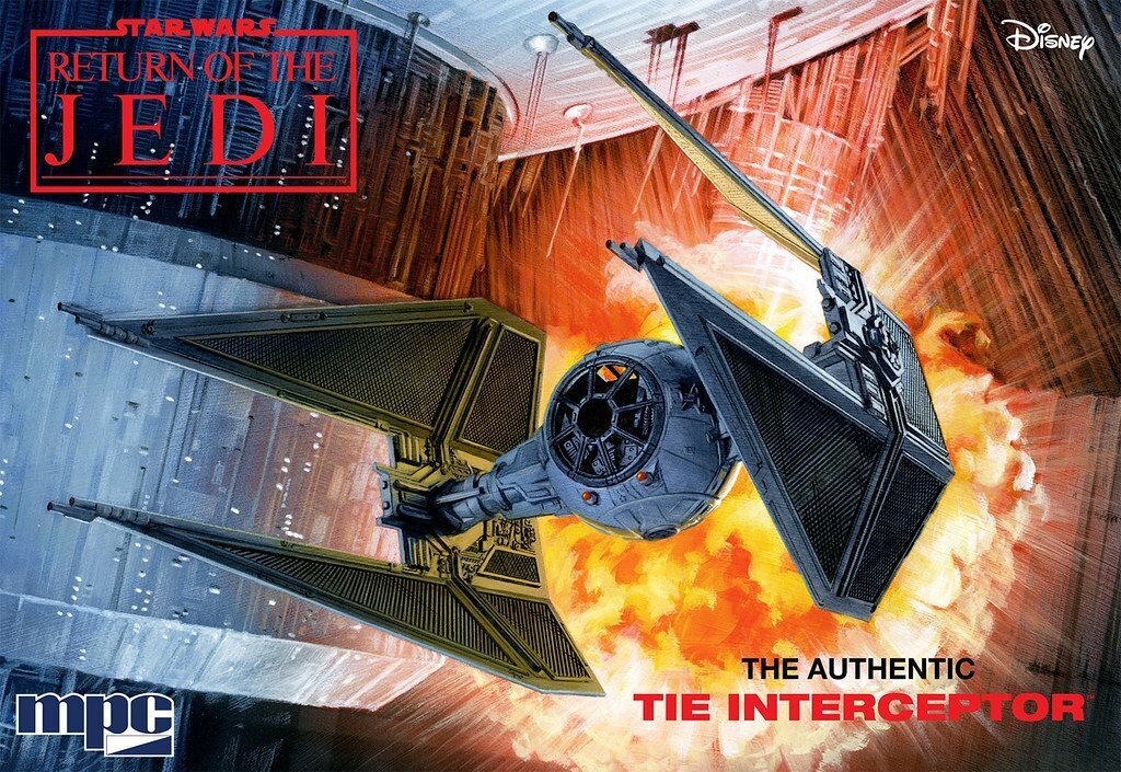 MPC989 MPC 1/48 Star Wars: Return of the Jedi Tie Interceptor (Snap) Plastic Model Kit MPC