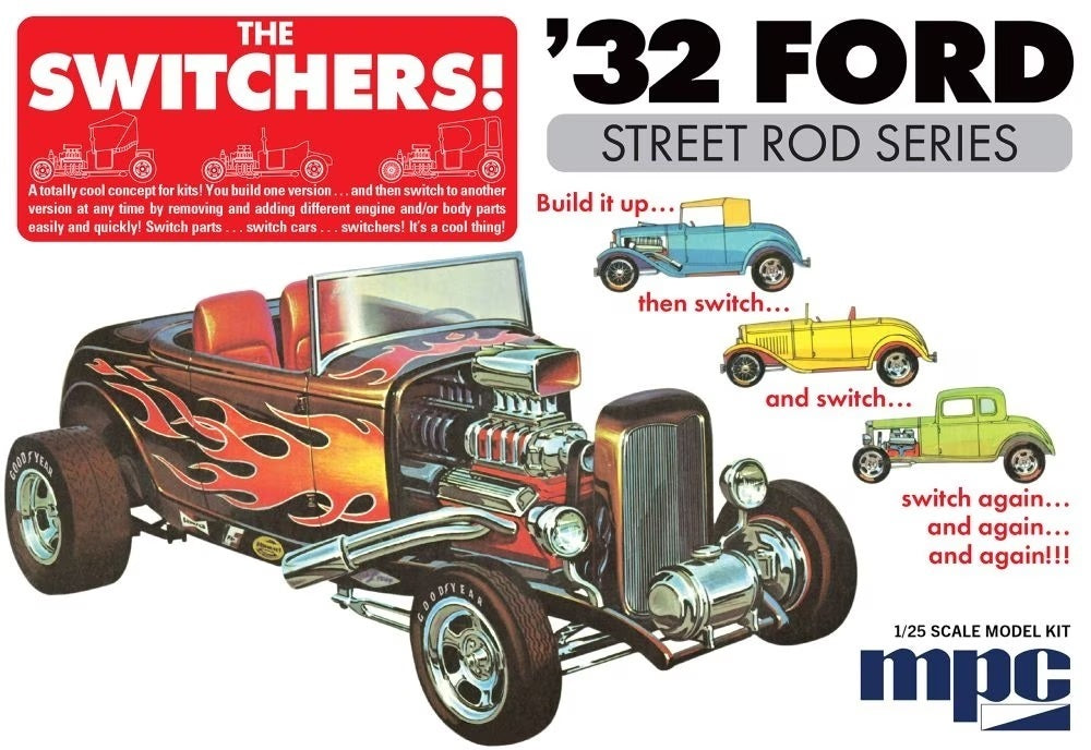 MPC992 MPC 1/25 1932 Ford Switchers Roadster/Coupe Plastic Model Kit MPC