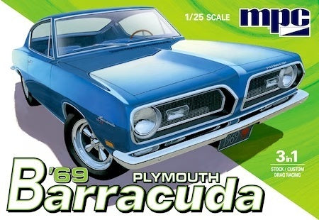 MPC994 MPC 1/25 1969 Plymouth Barracuda Plastic Model Kit MPC