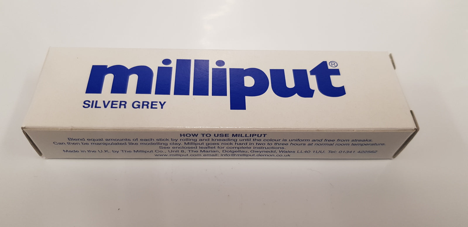 MPT-SILVER MILLIPUT SILVER / GREY 2-PART EPOXY PUTTY MILLIPUT