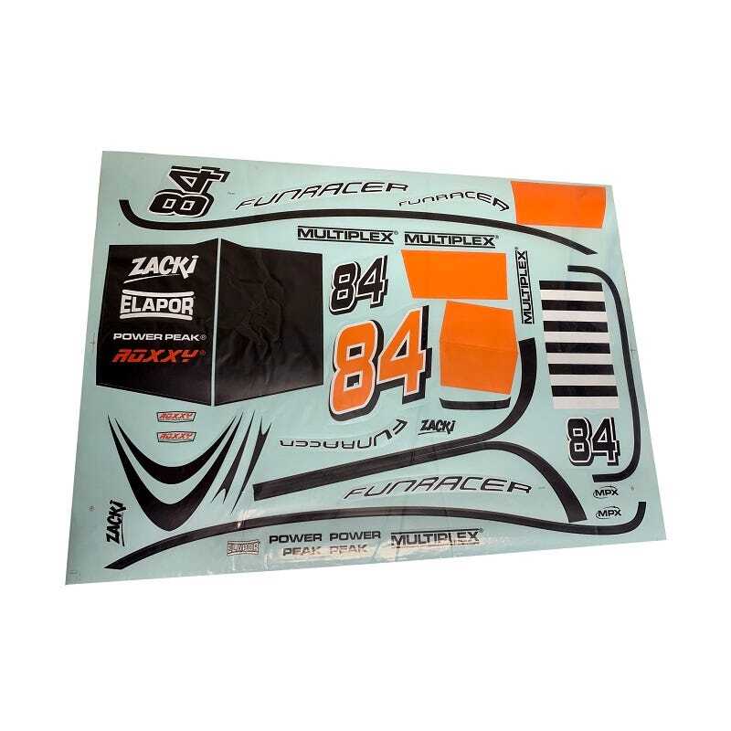 MPX1-00627 Multiplex Decal Set, FunRacer Multiplex