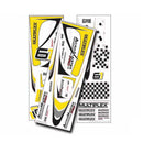 MPX1-01012 Multiplex Yellow and Silver Decal Set, AcroMaster Pro Multiplex