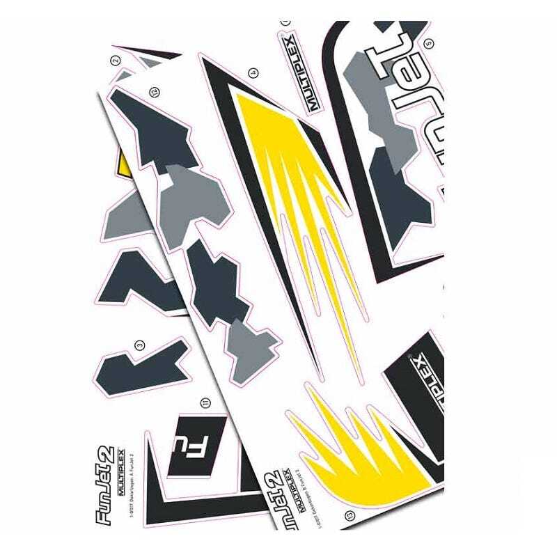 MPX1-01017 Multiplex Decal Set, FunJet 2 Multiplex