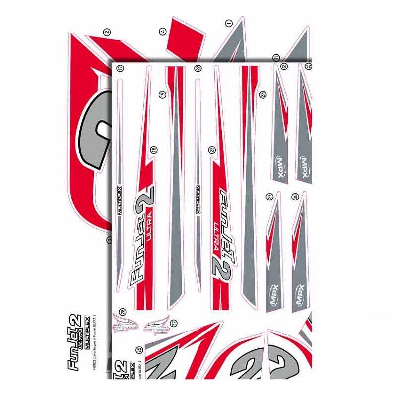 MPX1-01023 Multiplex Decal Set, FunJet Ultra 2 Multiplex