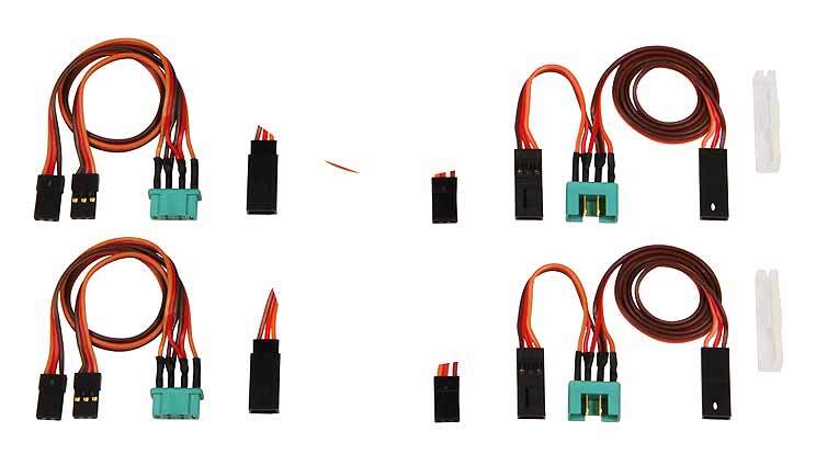 MPX1-01286 Multiplex Servo Lead Set, Lentus Multiplex