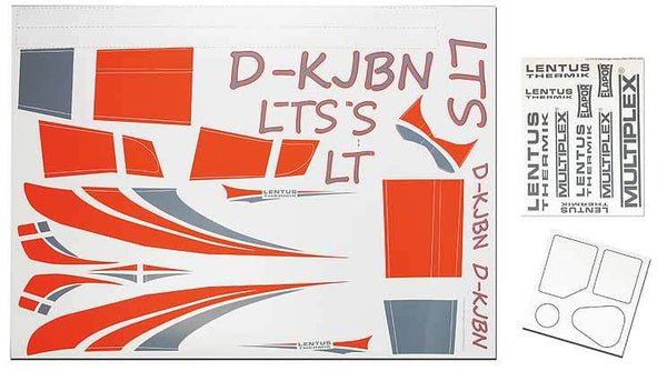 MPX1-01470 Multiplex Decal sheet, Lentus Multiplex