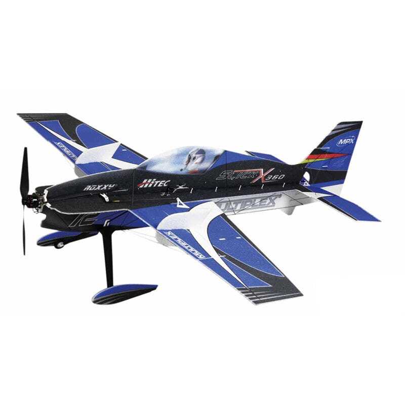 MPX1-01632 Multiplex Slick X360 4D Indoor Edition Aerobatic Kit, Blue, MPX1-01632