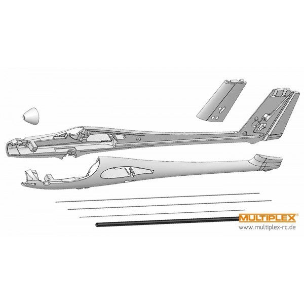 MPX224393 Multiplex Heron Fuselage And Parts Multiplex