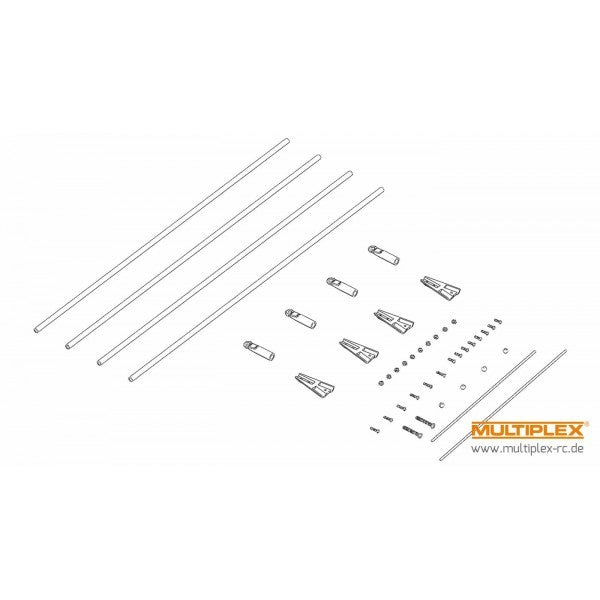 MPX224443 Multiplex Fun Cub XL Wing Struts Multiplex