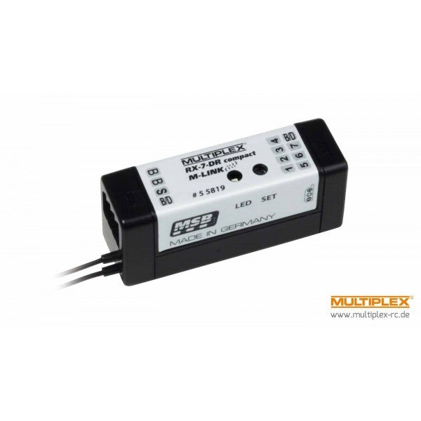 MPX55819 Multiplex Receiver Rx-7-Dr Compact M-Link 2.4 Ghz Multiplex
