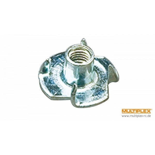 MPX713333 Multiplex Captive Nuts M6x8 10 Pcs. Multiplex