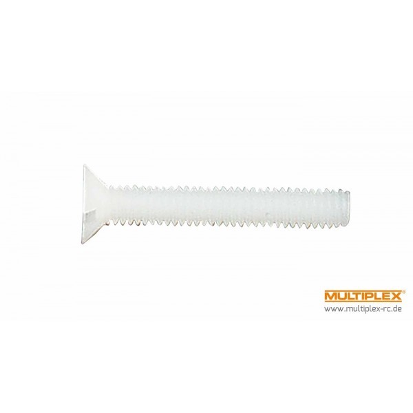 MPX713347 Multiplex Nylon Cheesehead Screws M4x40 10 Pcs. Multiplex