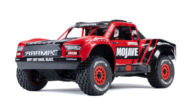 Arrma Mojave Grom 1/18 4x4 Desert Truck RTR, Red/Black, ARA2104T1