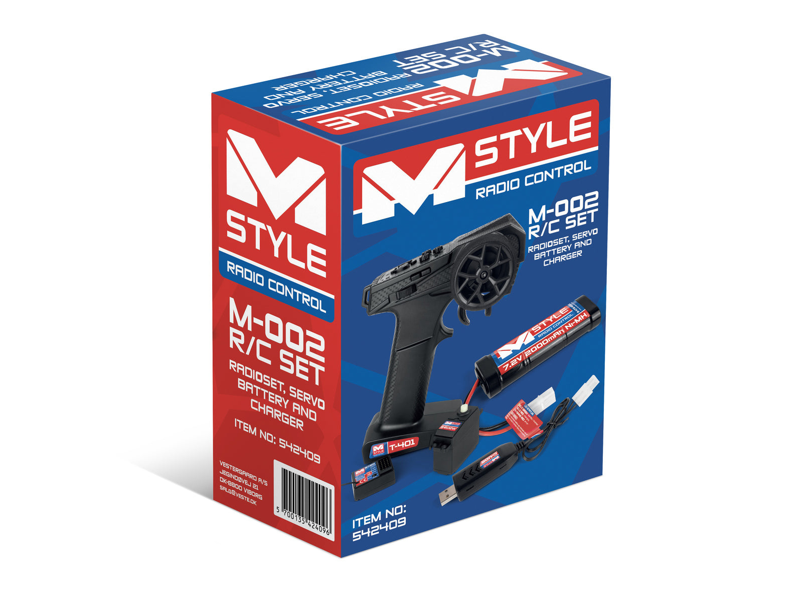 MStyle EP Starter Set inc. TX, RX, Servo, Battery & Charger