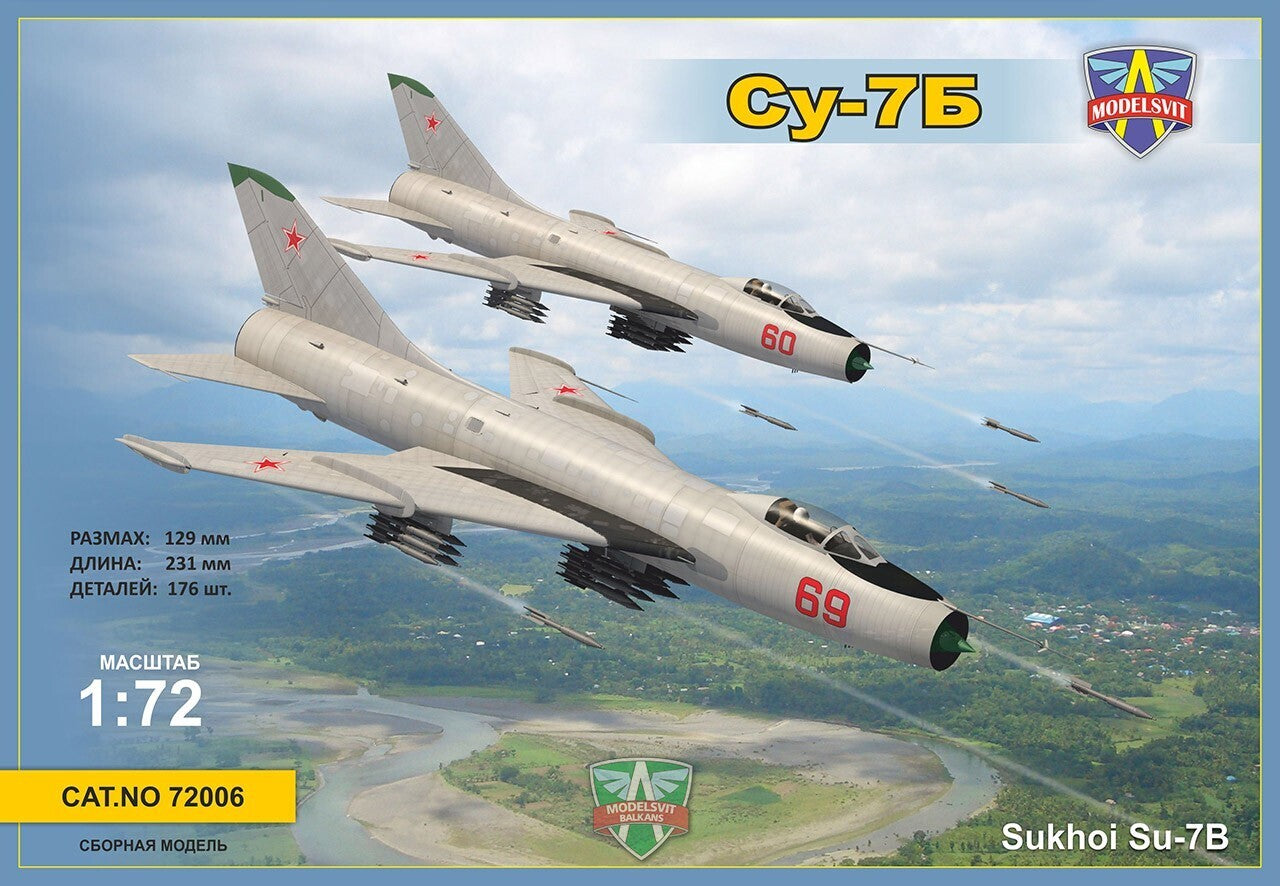 MSVIT72006 ModelSvit 1/72 Sukhoi Su-7B Plastic Model Kit Modelsvit