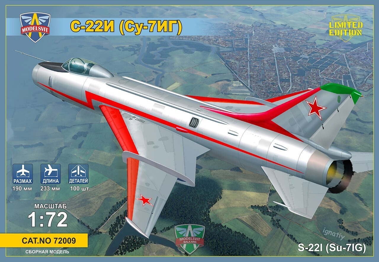 MSVIT72009 ModelSvit 1/72 S-22I (Su-7IG) variable wing geometry Plastic Model Kit Modelsvit