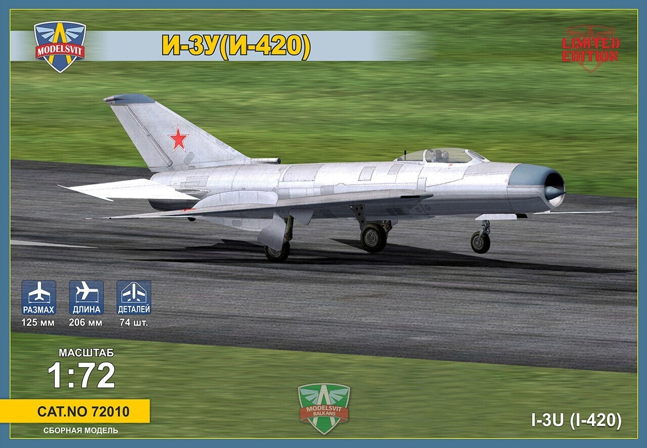 MSVIT72010 ModelSvit 1/72 Mikoyan I-3U (I-420) Soviet interceptor Plastic Model Kit Modelsvit