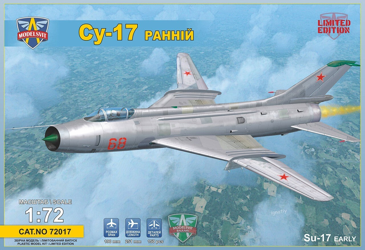 MSVIT72017 ModelSvit 1/72 Sukhoi Su-17 Early version Plastic Model Kit Modelsvit