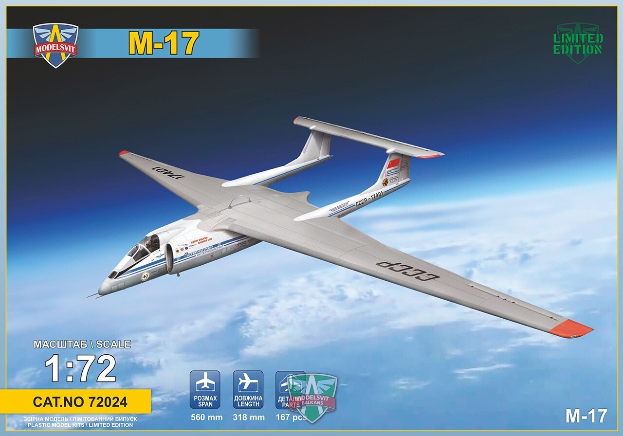 MSVIT72024 ModelSvit 1/72 Myasishchev M-17 Stratosphera Plastic Model Kit Modelsvit