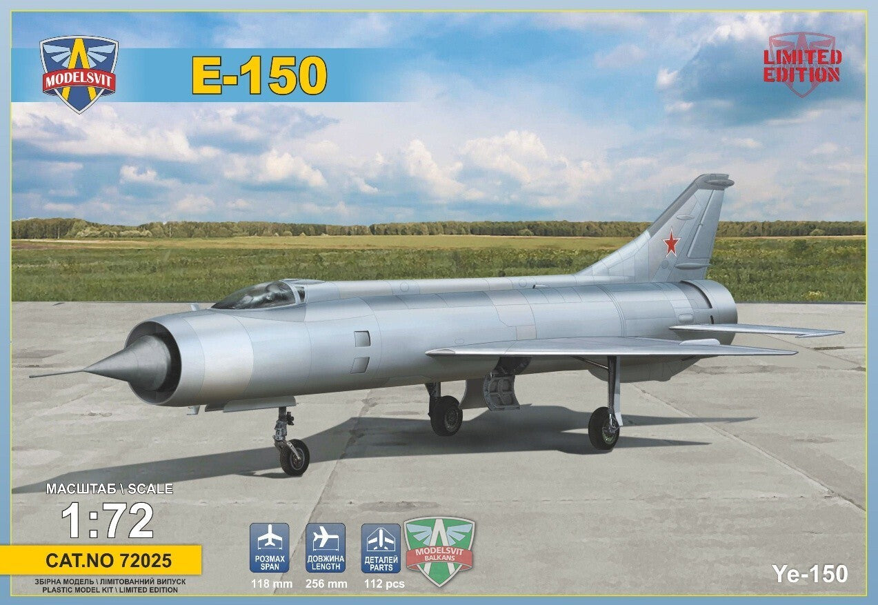 MSVIT72025 ModelSvit 1/72 Ye-150 Interceptor prototype Plastic Model Kit Modelsvit