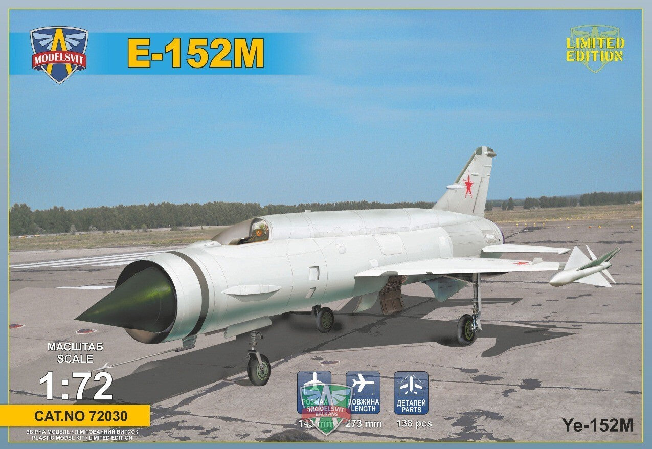 MSVIT72030 ModelSvit 1/72 Ye-152M Heavy interceptor prototype Plastic Model Kit Modelsvit