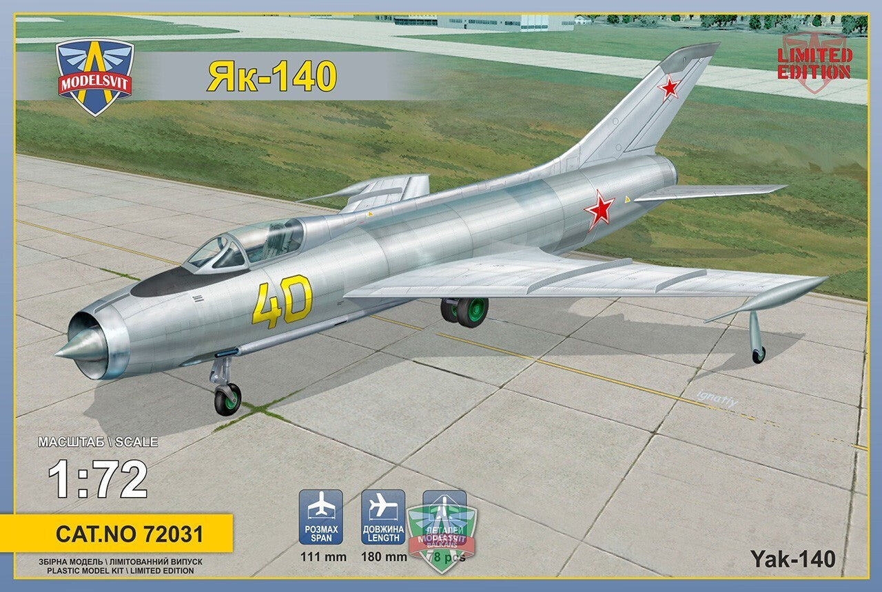 MSVIT72031 ModelSvit 1/72 Yak 140 Prototype Plastic Model Kit Modelsvit